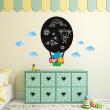 Wall decals Chalckboards & Whiteboards - Wall decal Hot-air balloon chalkboard - ambiance-sticker.com