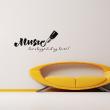 Wall decals music - Wall decal Music has always had my heart - ambiance-sticker.com