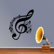 Wall decals music - Soft music key floor - ambiance-sticker.com