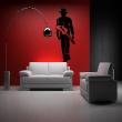 Wall decals music - Music The musician and his guitar Wall sticker - ambiance-sticker.com