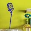 Wall decals music - Music style microphone Wall decal - ambiance-sticker.com