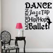 Wall decals for kids - Modern dance, jazz, tap Wall decal music - ambiance-sticker.com