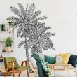 Nature wall decals - Wall decal nature tropical vintage palm tree - ambiance-sticker.com