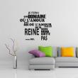 Wall decals music - Wall decal Ne me quitte pas - Jacques Brel - ambiance-sticker.com