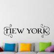 Wall decals with quotes - Wall decal New York - decoration - ambiance-sticker.com