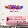 Wall decals design - Wall decal New York design watercolor - ambiance-sticker.com