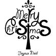 Wall decals for Christmas - Wall sticker Christmas merry christmas tree - ambiance-sticker.com
