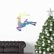 Christmas wall decals - Wall decal Christmas deer origami - ambiance-sticker.com