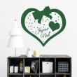 Wall decals for Christmas - Wall stickers Christmas happy christmas heart - ambiance-sticker.com
