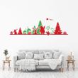 Christmas wall decals - Wall decal Christmas christmas frieze red and green - ambiance-sticker.com