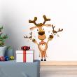 Christmas wall decals - Wall decal Christmas the malicious reindeer - ambiance-sticker.com