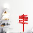 Wall decals for Christmas - Wall decal Christmas merry christmas signs happy new year - ambiance-sticker.com