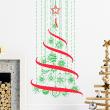 Christmas wall decals - Wall decal Christmas tree in the air - ambiance-sticker.com