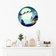 Christmas wall decals - Wall decal Christmas santa claus Christmas travel - ambiance-sticker.com