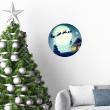 Christmas wall decals - Wall decal Christmas santa claus Christmas travel - ambiance-sticker.com