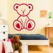 Wall decals for babies  Wall decal teddy bear with big feet - ambiance-sticker.com