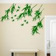 Flowers wall decals - Wall decal birds and leaves of bamboo - ambiance-sticker.com