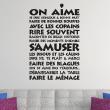 Wall decals with quotes - Wall decal On aime decoration - ambiance-sticker.com