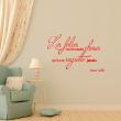 Wall decals with quotes - Wall decal On ne regrette jamais - Oscar Wilde - ambiance-sticker.com