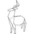 Wall decals for kids - origami deer Wall decal - ambiance-sticker.com