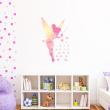 Wall decals origami - The fairy and the stars Wall sticker origam - ambiance-sticker.com