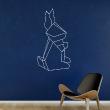 Wall decals for kids - origami rabbit Wall decal - ambiance-sticker.com