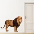 Animals wall decals - Wall decal origami lion - ambiance-sticker.com