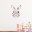 Wall decals origami - Head of rabbit Wall decal Origami - ambiance-sticker.com