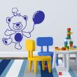 Wall decals for kids - Wall decal bear with a ball - ambiance-sticker.com