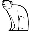 Animals wall decals - Polar bear 2 Wall decal - ambiance-sticker.com