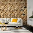 wall decal wood - Wall decal wood logs from Canada - ambiance-sticker.com
