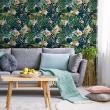 wall decal tropical wallpaper - Wall stickers tropical wallpaper Arica - ambiance-sticker.com
