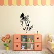 Flowers wall decals - Wall decal butterfly and flower - ambiance-sticker.com