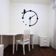 Wall decals design - Wall decal butterfly on a clock - ambiance-sticker.com