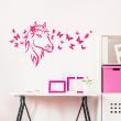 Wall decals for kids - Butterflies and horse wall decal - ambiance-sticker.com