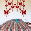 Animals wall decals - Sublime Butterflies and stars in curtains - ambiance-sticker.com