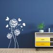 Flowers wall decals - Wall sticker Happy butterflies and dandelions - ambiance-sticker.com