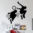 Figures wall decals - Wall decal Collective parade of Skaters - ambiance-sticker.com