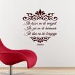 Wall decals with quotes -  Wall decal parede Ik haar er ik vergeet - Confucius -decoration - ambiance-sticker.com