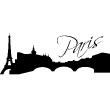 Paris wall decals - Wall decal Artistic Paris - ambiance-sticker.com