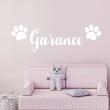 Wall decals Names - Paws wall decal - ambiance-sticker.com