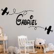 Wall decals Names - Airplanes wall decal - ambiance-sticker.com