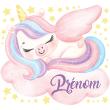 Wall decals Names - Wall decal dreamy unicorn customizable names - ambiance-sticker.com