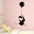 Wall decals for kids - Little girl with balloon Wall decal - ambiance-sticker.com