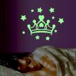 Glow in the dark  wall decals - Wall decal crown - ambiance-sticker.com