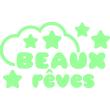 Glow in the dark   wall decals - Wall decal sweet dreams 2 - ambiance-sticker.com