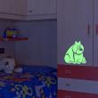 Glow in the dark   wall decals - Wall decal Funny bear - ambiance-sticker.com