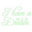 phosphorescent wall decals - Wall decal I have a dream M.L.K. - ambiance-sticker.com
