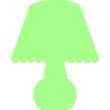 Glow in the dark   wall decals - Wall decal lamp 1 - ambiance-sticker.com