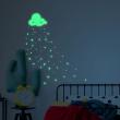 Glow in the dark wall decals - Wall decal Glow in the dark love cloud - ambiance-sticker.com